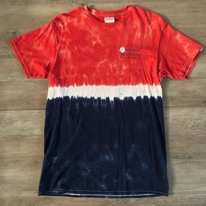 Red, paws and blue simply southern shirt size M, maybe worn once.